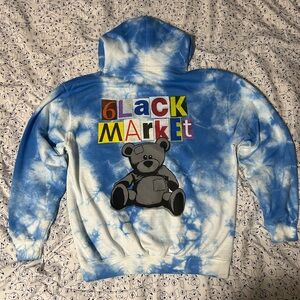 6LACK MARKET LVRN Tye Die Cotton Hoodie